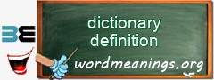 WordMeaning blackboard for dictionary definition